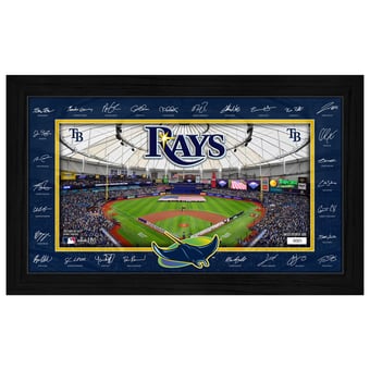 Highland Mint Tampa Bay Rays 12" x 20" 2026 Signature Field Photograph - Facsimile Signatures