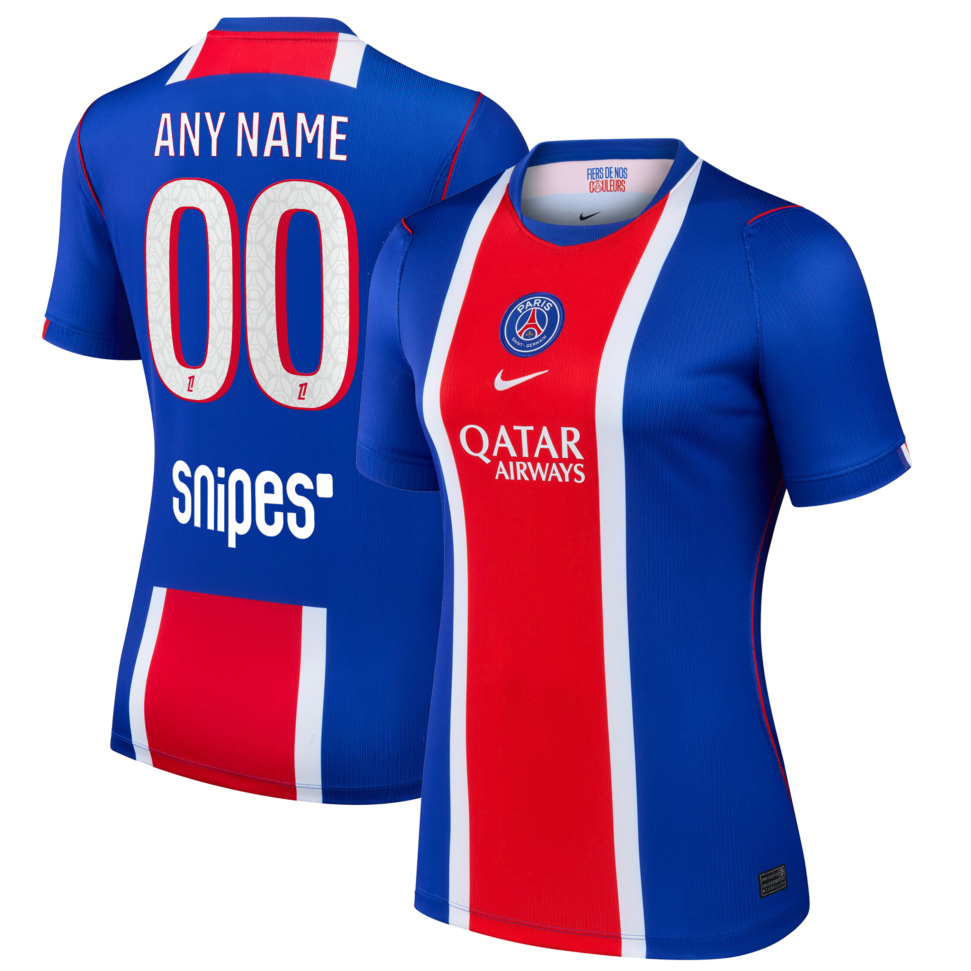 Women's Nike  Blue Paris Saint-Germain 2026/27 Home Stadium Replica Custom Jersey