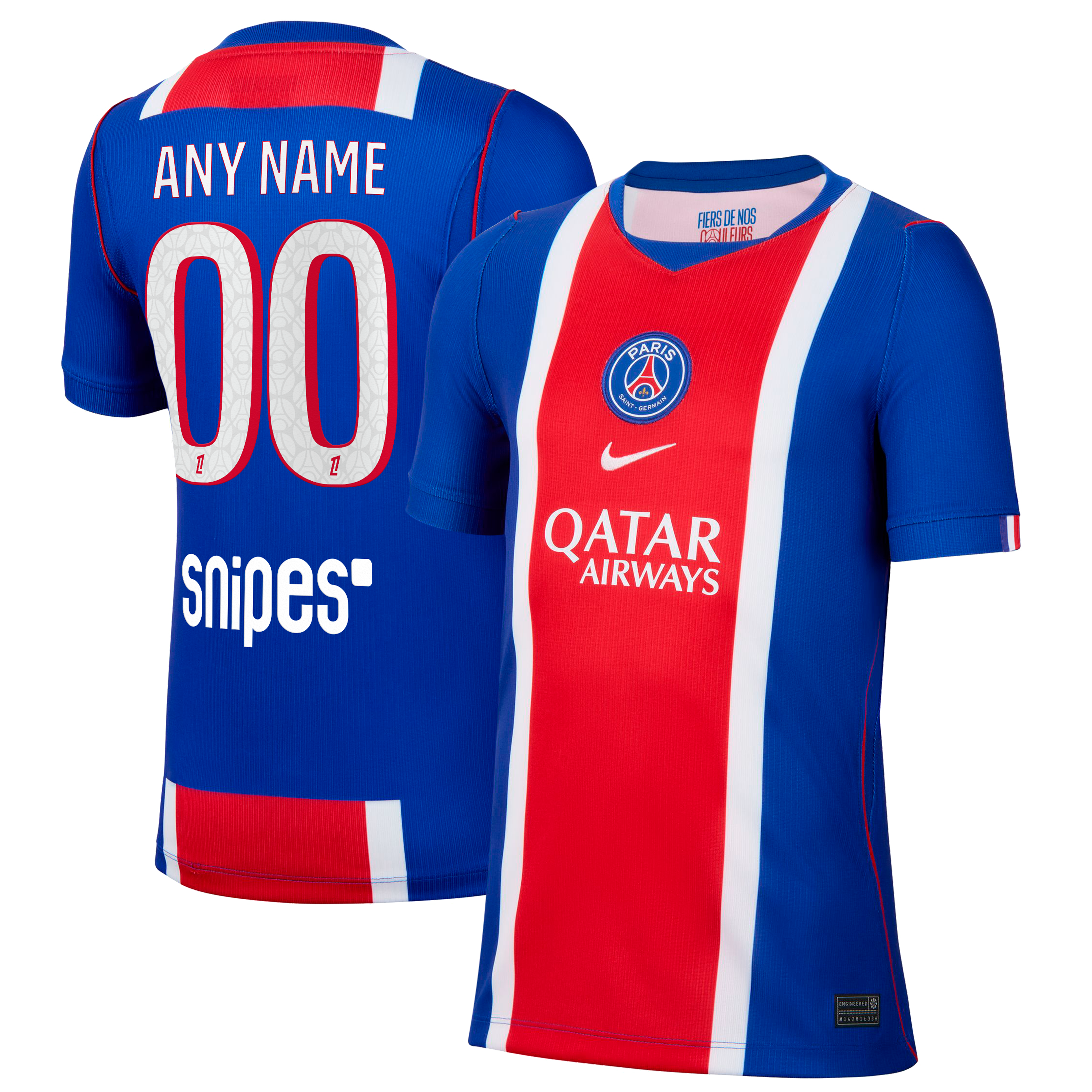 Youth Nike  Blue Paris Saint-Germain 2026/27 Home Stadium Replica Custom Jersey