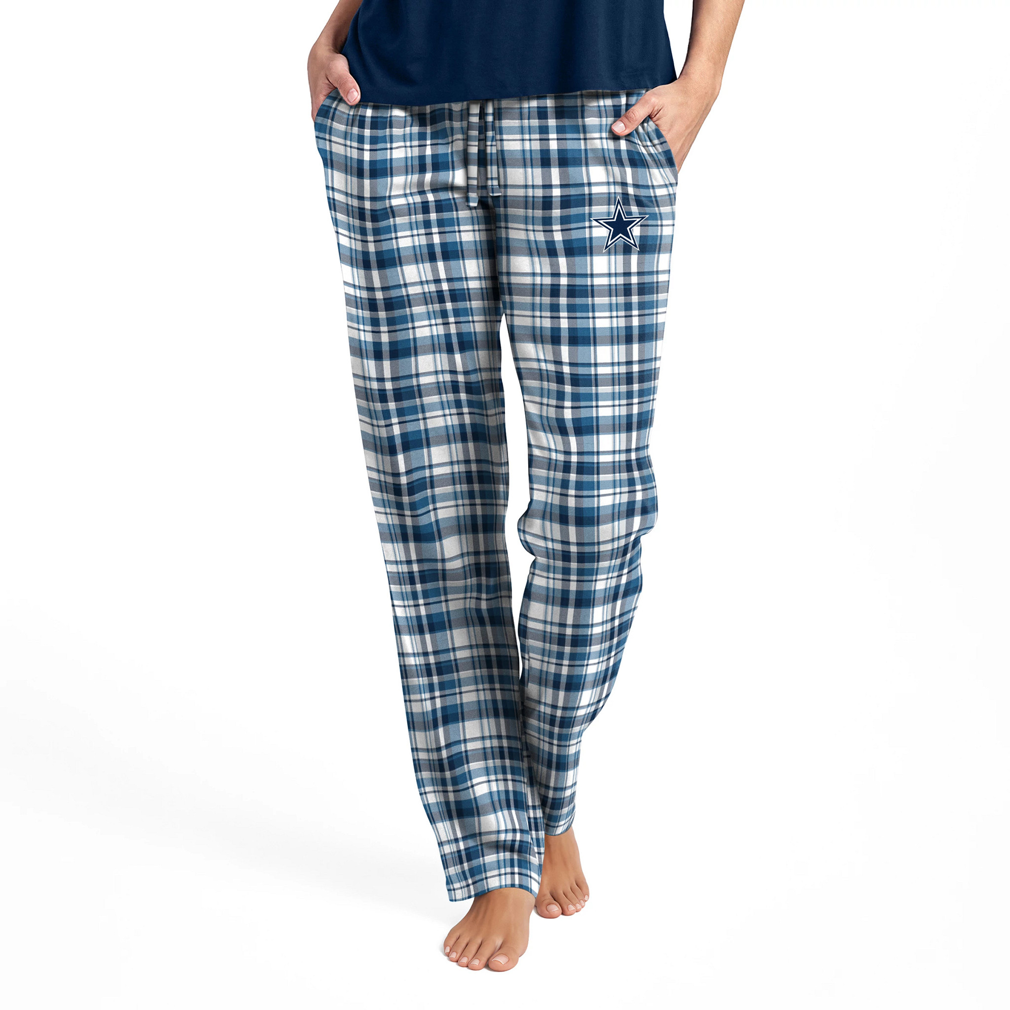 Women's Concepts Sport Navy Dallas Cowboys Medley Plaid Pants
