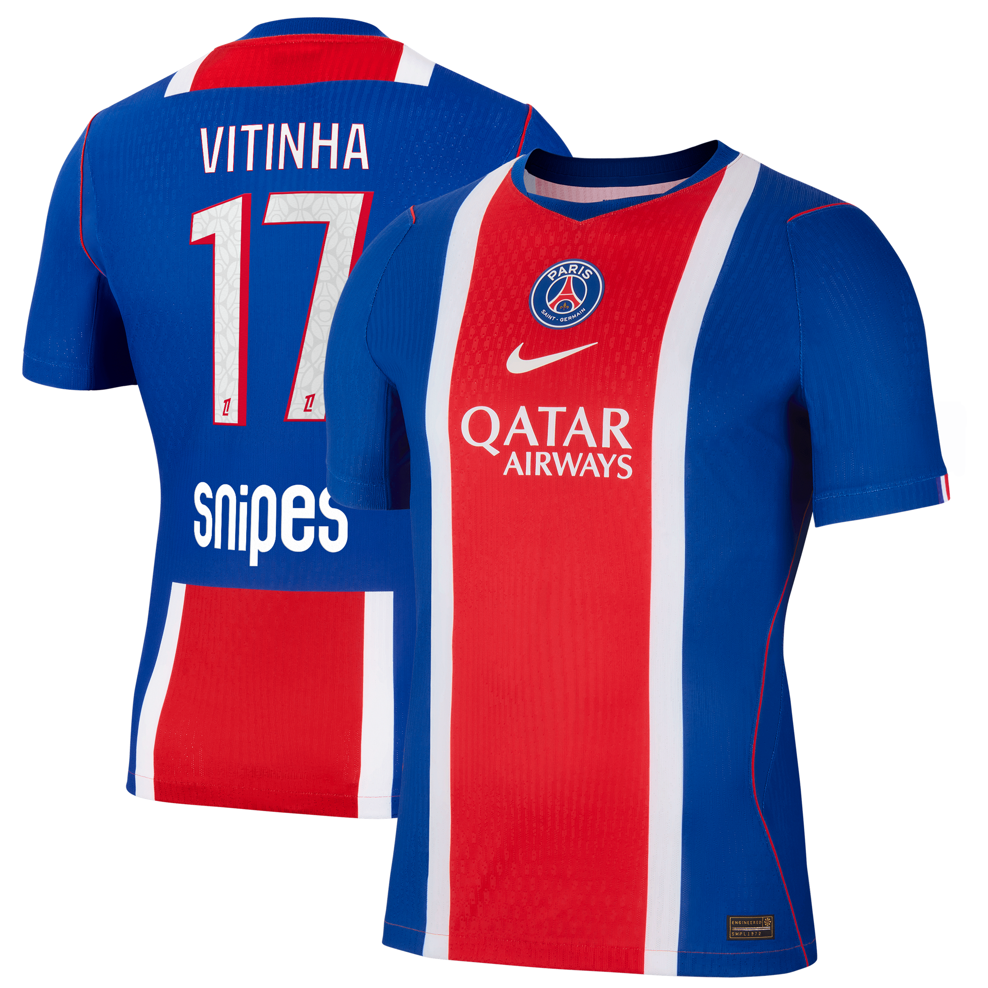 Men's Nike Vitinha Blue Paris Saint-Germain 2026/27 Home Match Authentic Jersey
