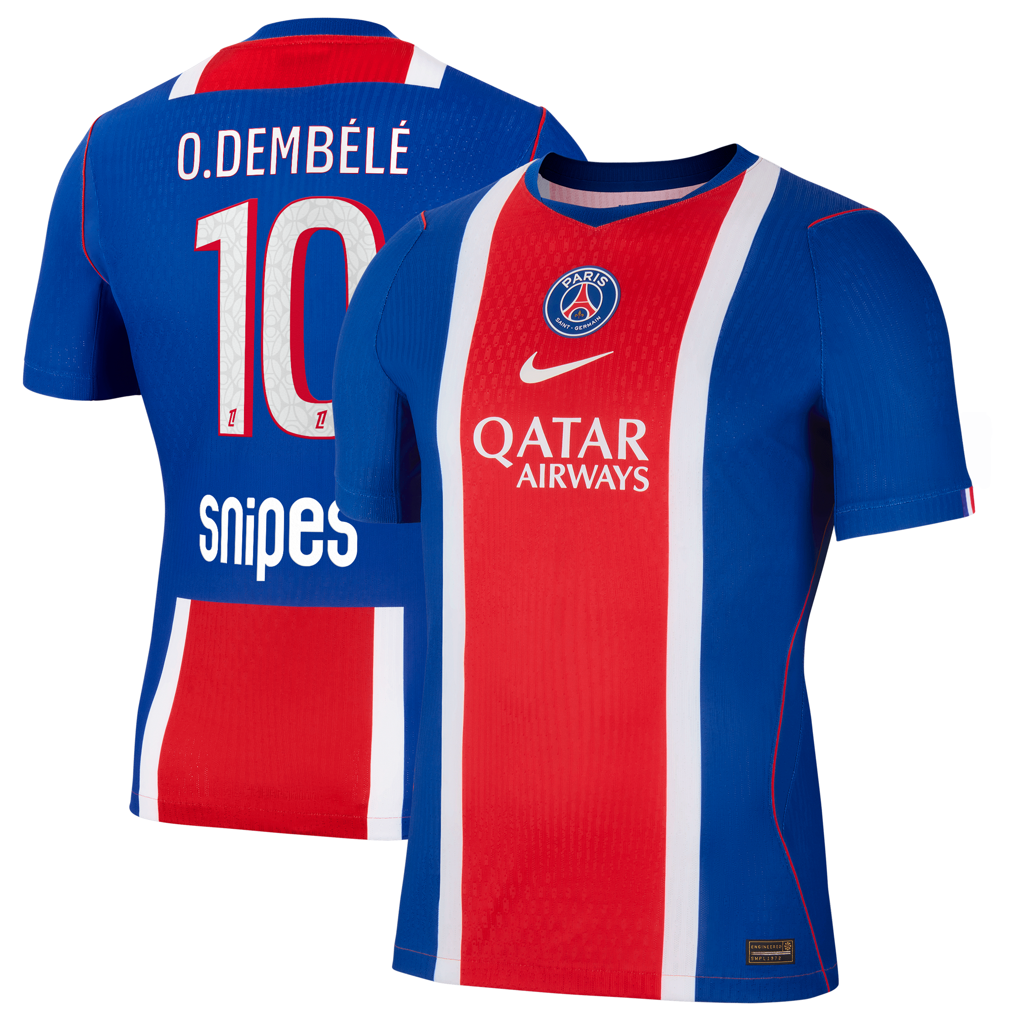 Men's Nike Ousmane Dembélé Blue Paris Saint-Germain 2026/27 Home Match Authentic Jersey