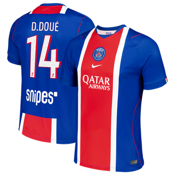 Men's Nike Désiré Doué Blue Paris Saint-Germain 2026/27 Home Stadium Replica Jersey