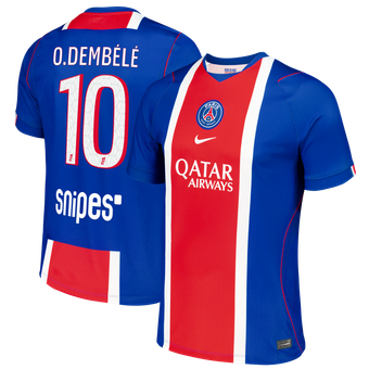 Men's Nike Ousmane Dembélé Blue Paris Saint-Germain 2026/27 Home Stadium Replica Jersey