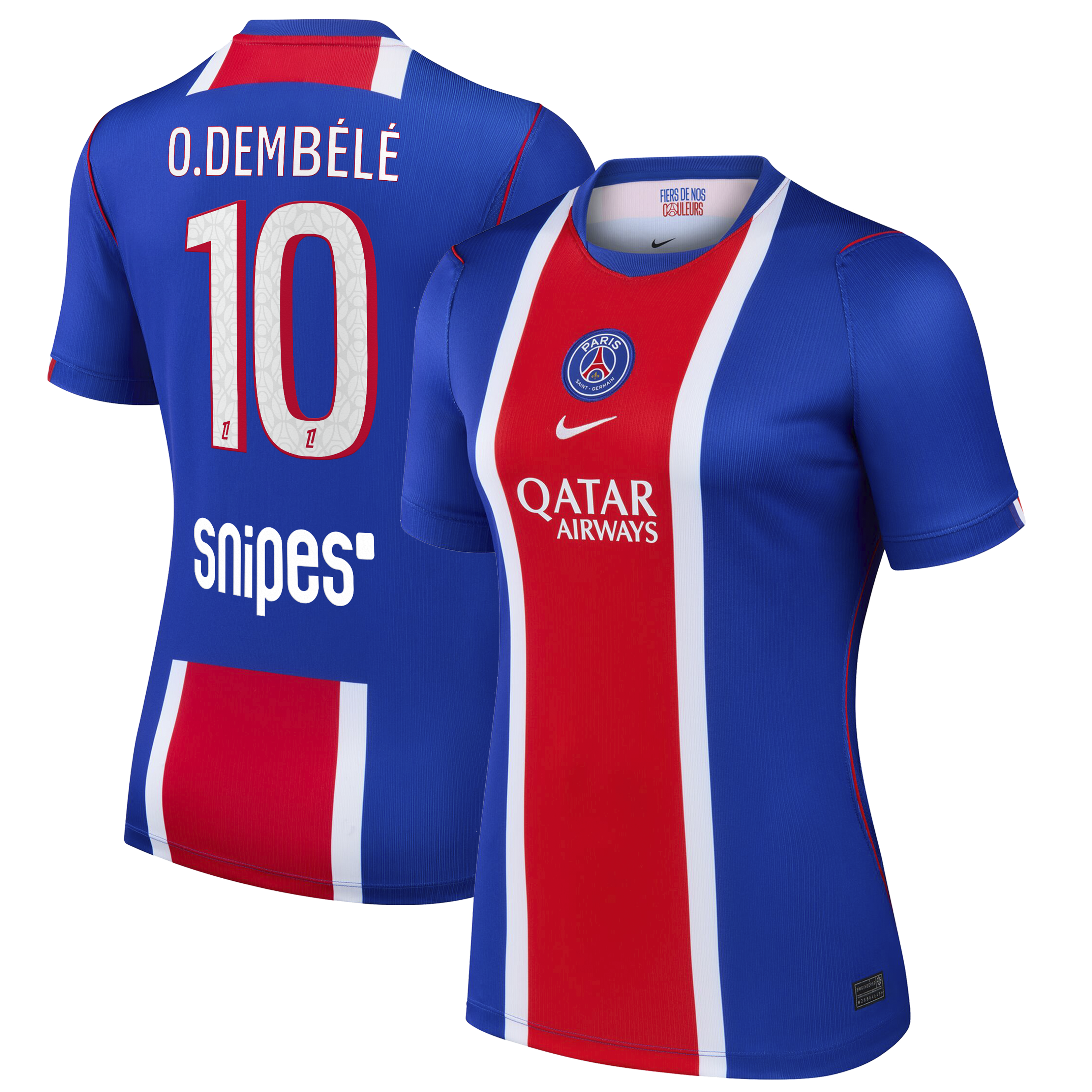 Women's Nike Ousmane Dembélé Blue Paris Saint-Germain 2026/27 Home Stadium Replica Jersey
