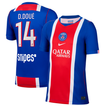 Youth Nike Désiré Doué Blue Paris Saint-Germain 2026/27 Home Stadium Replica Jersey