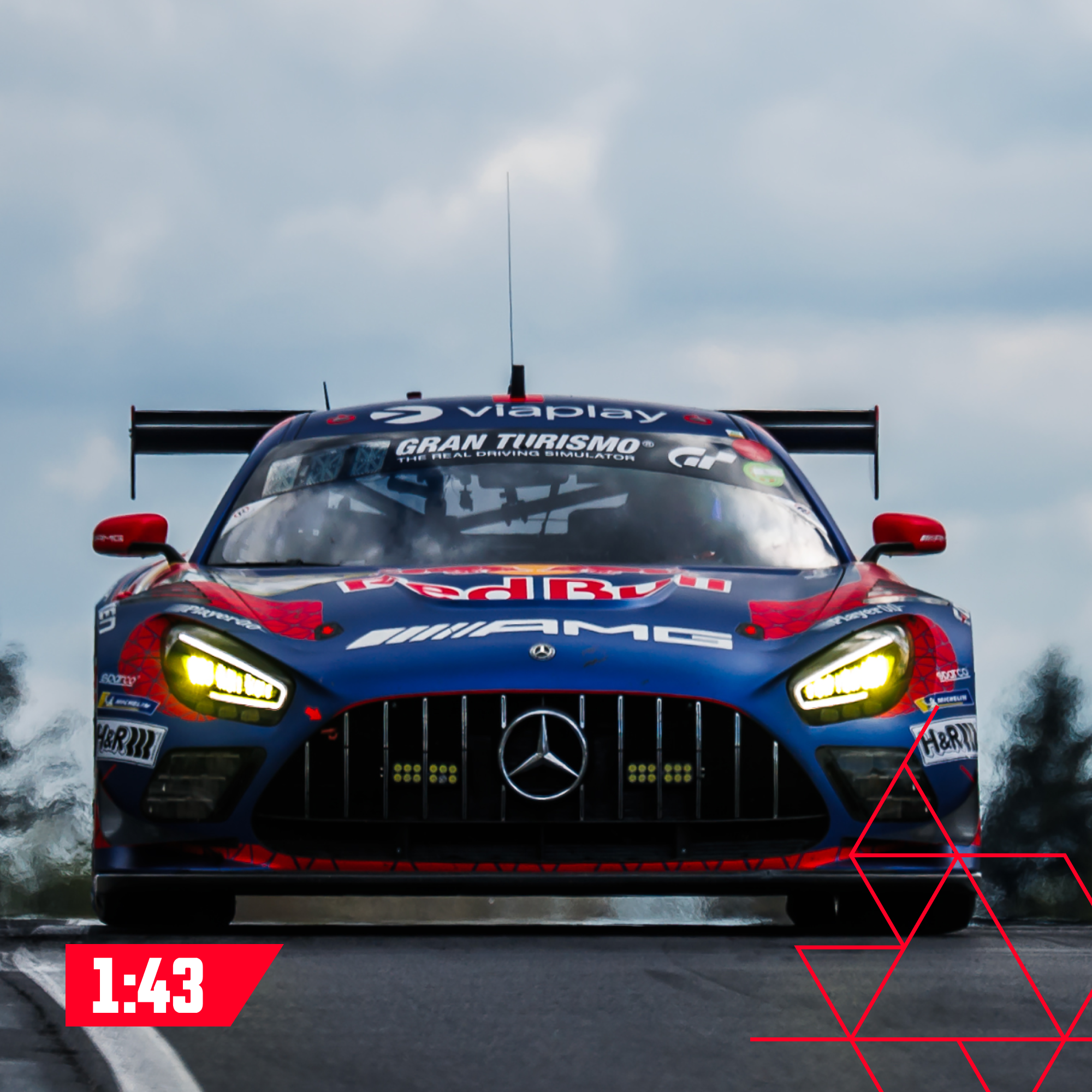 Maquette Max Verstappen 24h Nürburgring, Mercedes-AMG GT3 2026 (version course) (échelle 1:43)