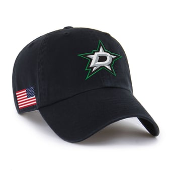 Unisex '47  Black Dallas Stars Heritage Flag Clean Up Adjustable Hat