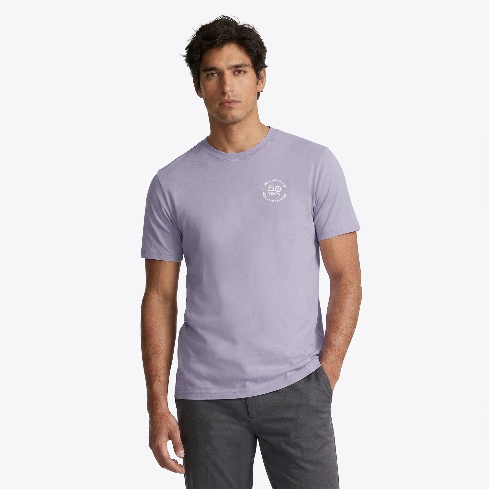 T-shirt grafica AIG Women's Open Never Stop Playing - Viola