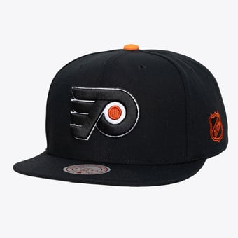 Men's Mitchell & Ness  Black Philadelphia Flyers Legendary Away Snapback Hat