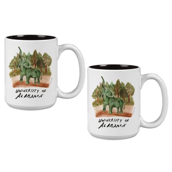 Alabama Crimson Tide Two-Piece 15oz. Laura Wilcox Mascot Mug Set