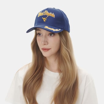 Women's ZooZatz Navy West Virginia Mountaineers Sweet Spirit A-Frame Adjustable Hat