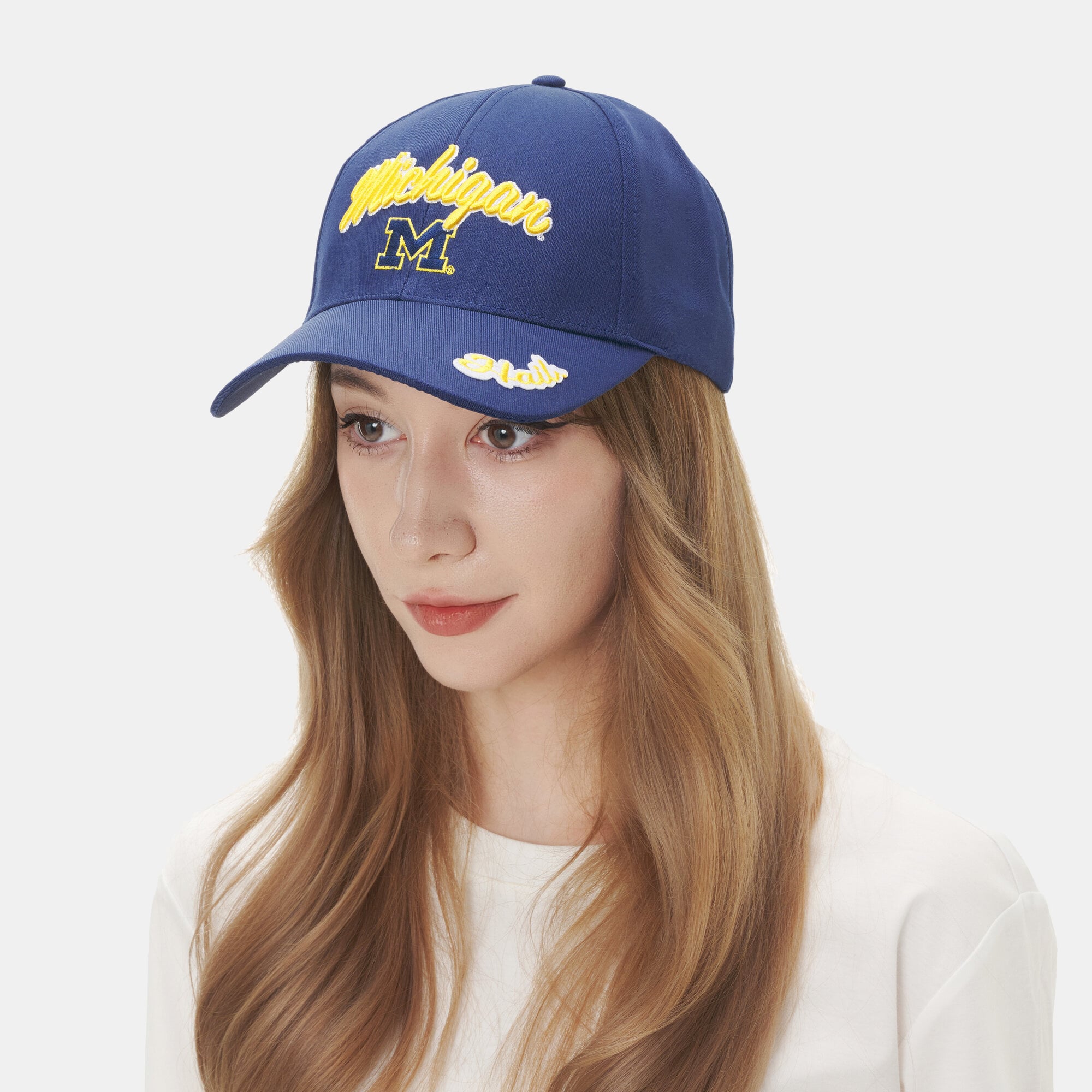 Women's ZooZatz Navy Michigan Wolverines Sweet Spirit A-Frame Adjustable Hat