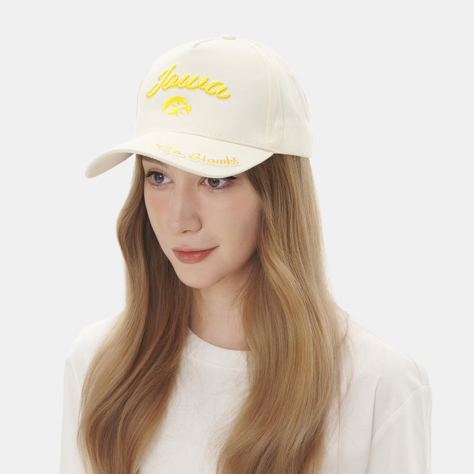 Women's ZooZatz Sand Iowa Hawkeyes Sweet Spirit A-Frame Adjustable Hat