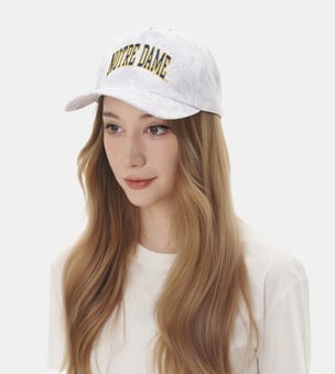 Women's ZooZatz Camo Notre Dame Fighting Irish Snow Camo A-Frame Adjustable Hat