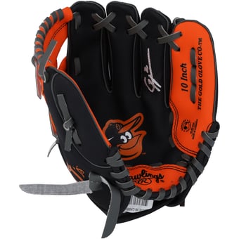Gunnar Henderson Baltimore Orioles Autographed Rawlings 10" Collectible Team Logo Glove