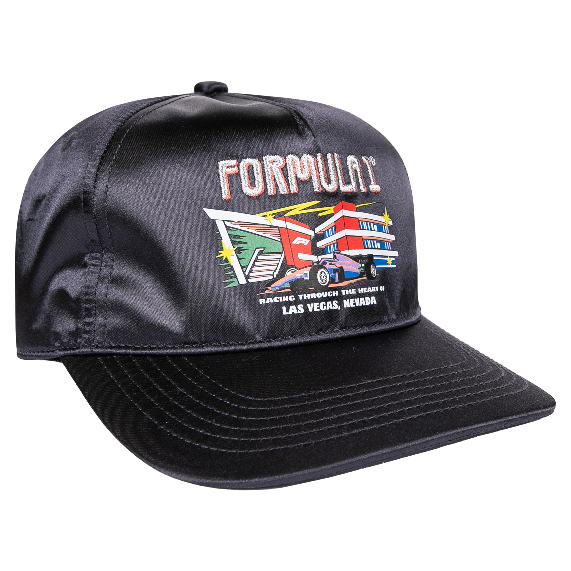 Men's Black 2026 Las Vegas Grand Prix Satin Adjustable Hat