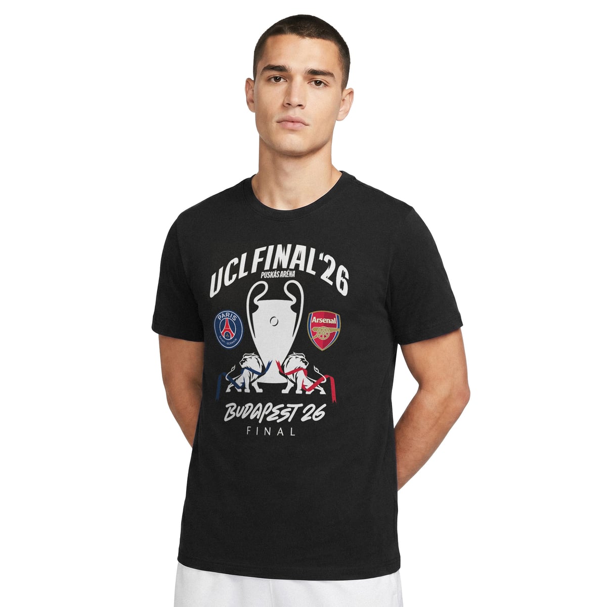 T-shirt PSG Trophée Graphique Finale Ligue des Champions Budapest 2026
