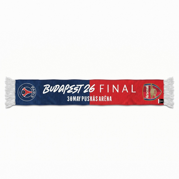 Écharpe PSG Clubs Finale Ligue des Champions Budapest 2026