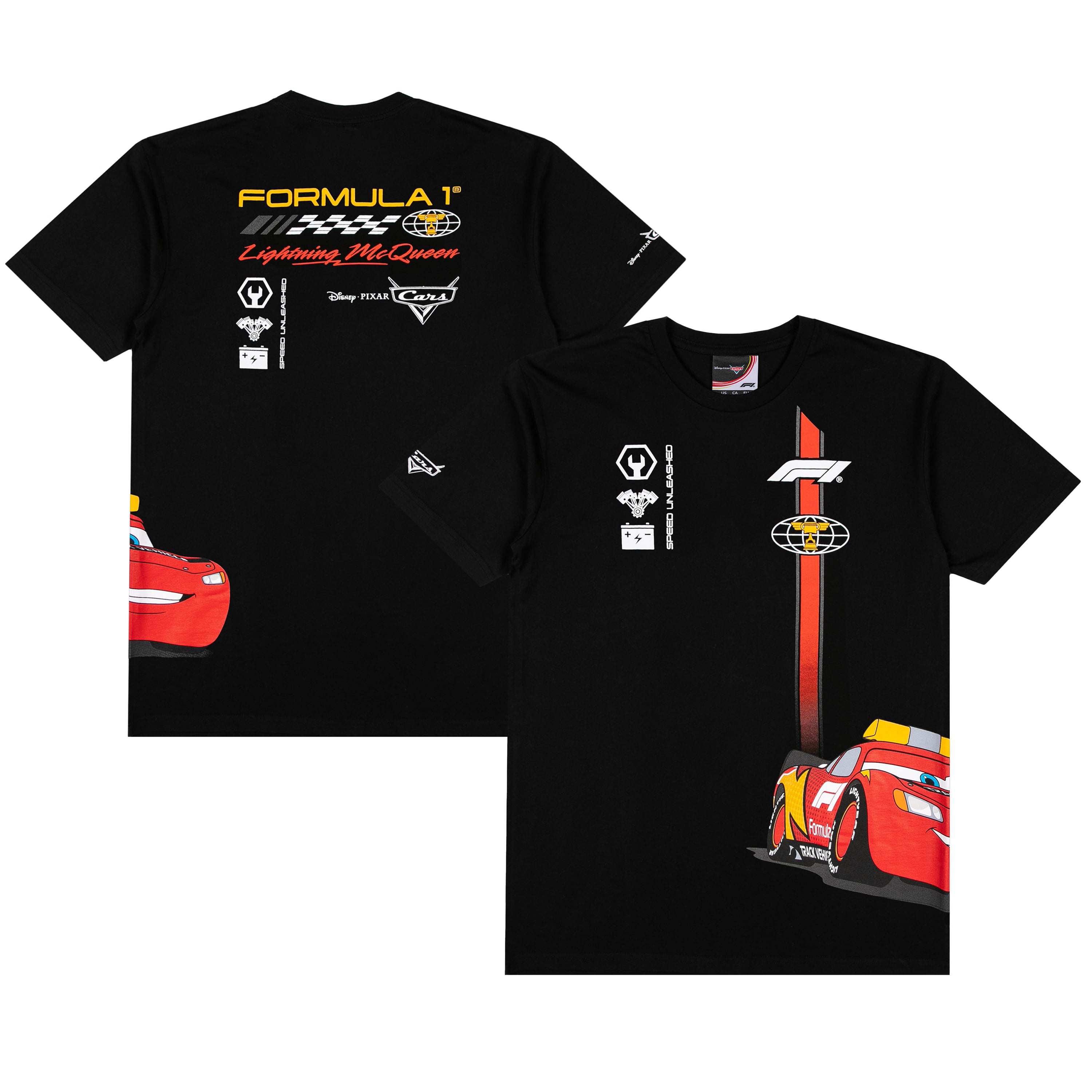 Men's Formula 1 x Pixar's Cars Black 2026 Italian Grand Prix T-Shirt