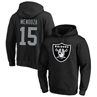 Men's Fanatics Fernando Mendoza Black Las Vegas Raiders Big & Tall Name & Number Fleece Hoodie