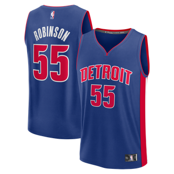Men's Fanatics Duncan Robinson Blue Detroit Pistons Fast Break Jersey - Icon Edition
