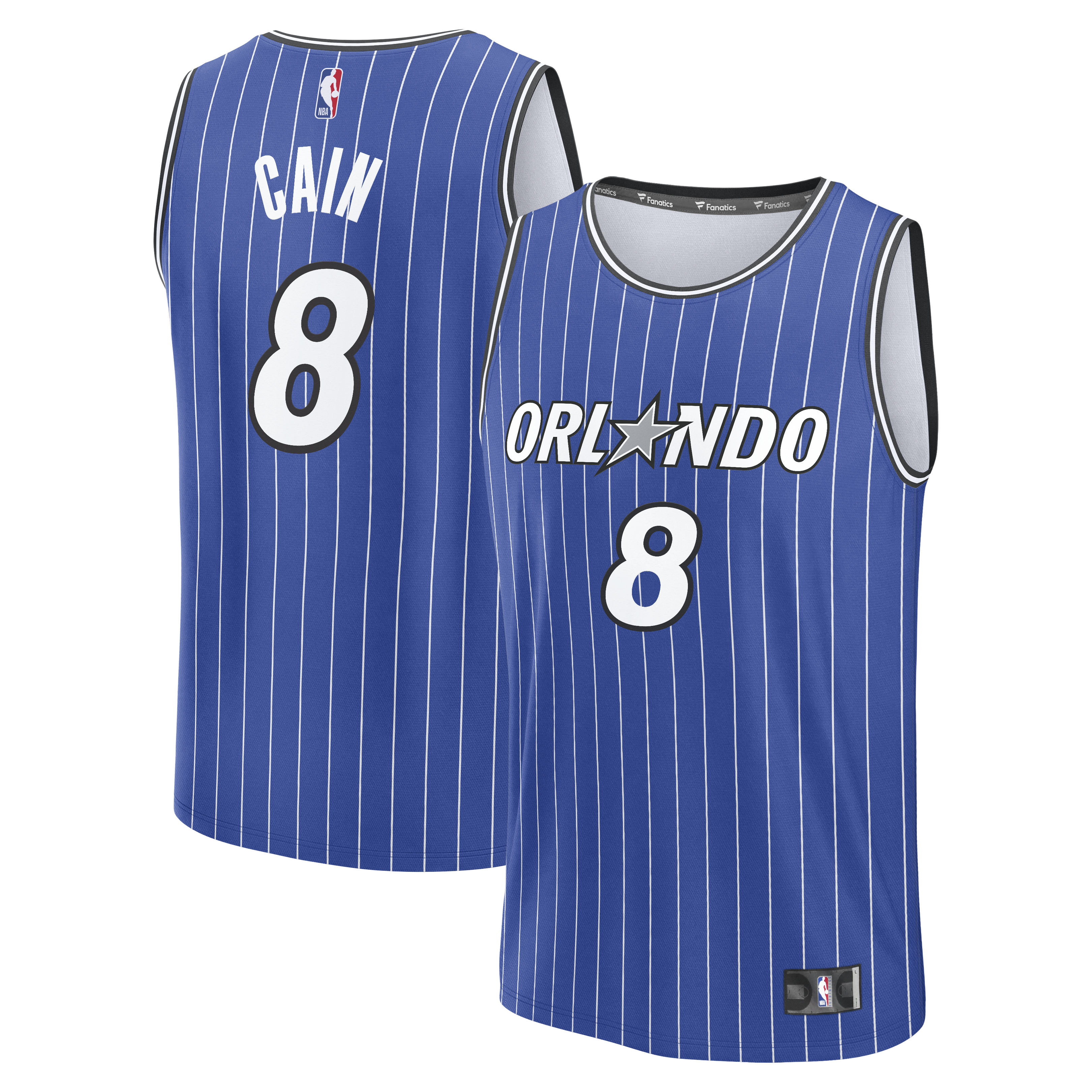 Men's Fanatics Jamal Cain Blue Orlando Magic Fast Break Jersey - Icon Edition