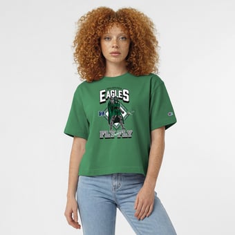 Women's Disney x Champion Kelly Green Philadelphia Eagles Doctor Doom All-Star T-Shirt