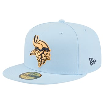 Men's New Era Coastal Blue Minnesota Vikings 59FIFTY Fitted Hat
