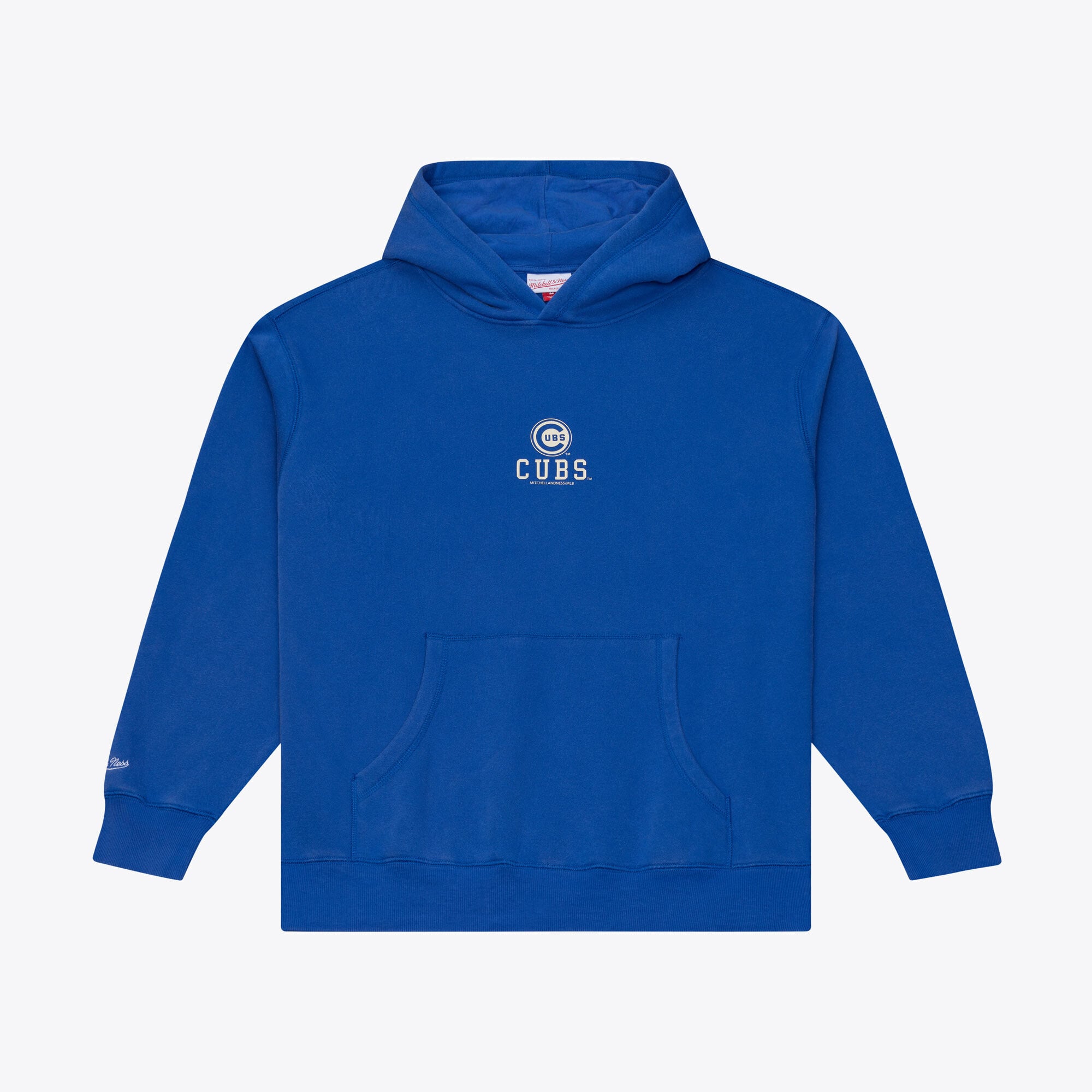 Felpa con cappuccio da uomo Mitchell & Ness Royal Chicago Cubs Core Essentials