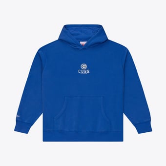 Men's Mitchell & Ness  Royal Chicago Cubs Core Essentials Fleece Hoodie