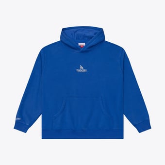 Men's Mitchell & Ness  Royal Los Angeles Dodgers Core Essentials Fleece Hoodie