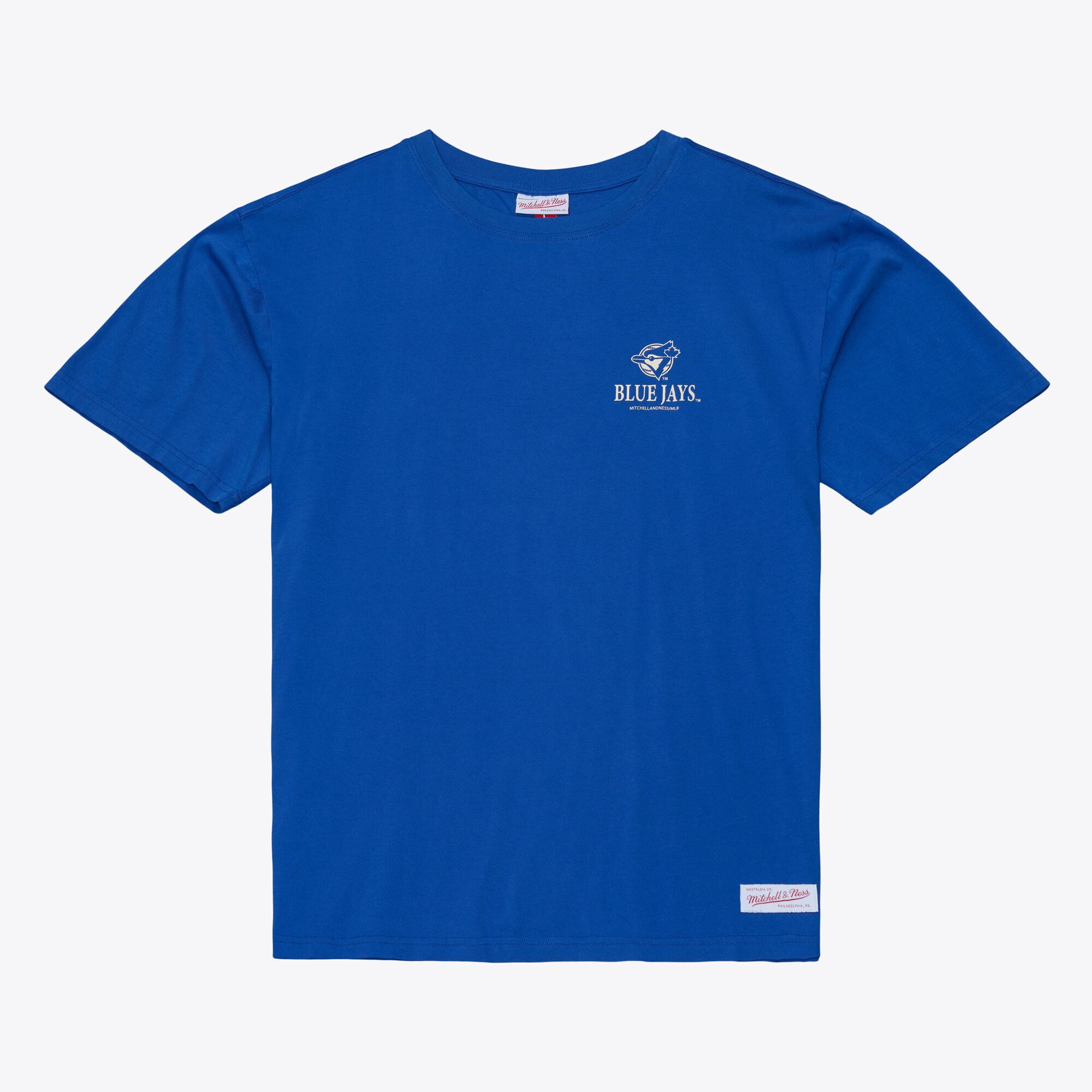 T-shirt da uomo Mitchell & Ness Royal Toronto Blue Jays Core Essentials