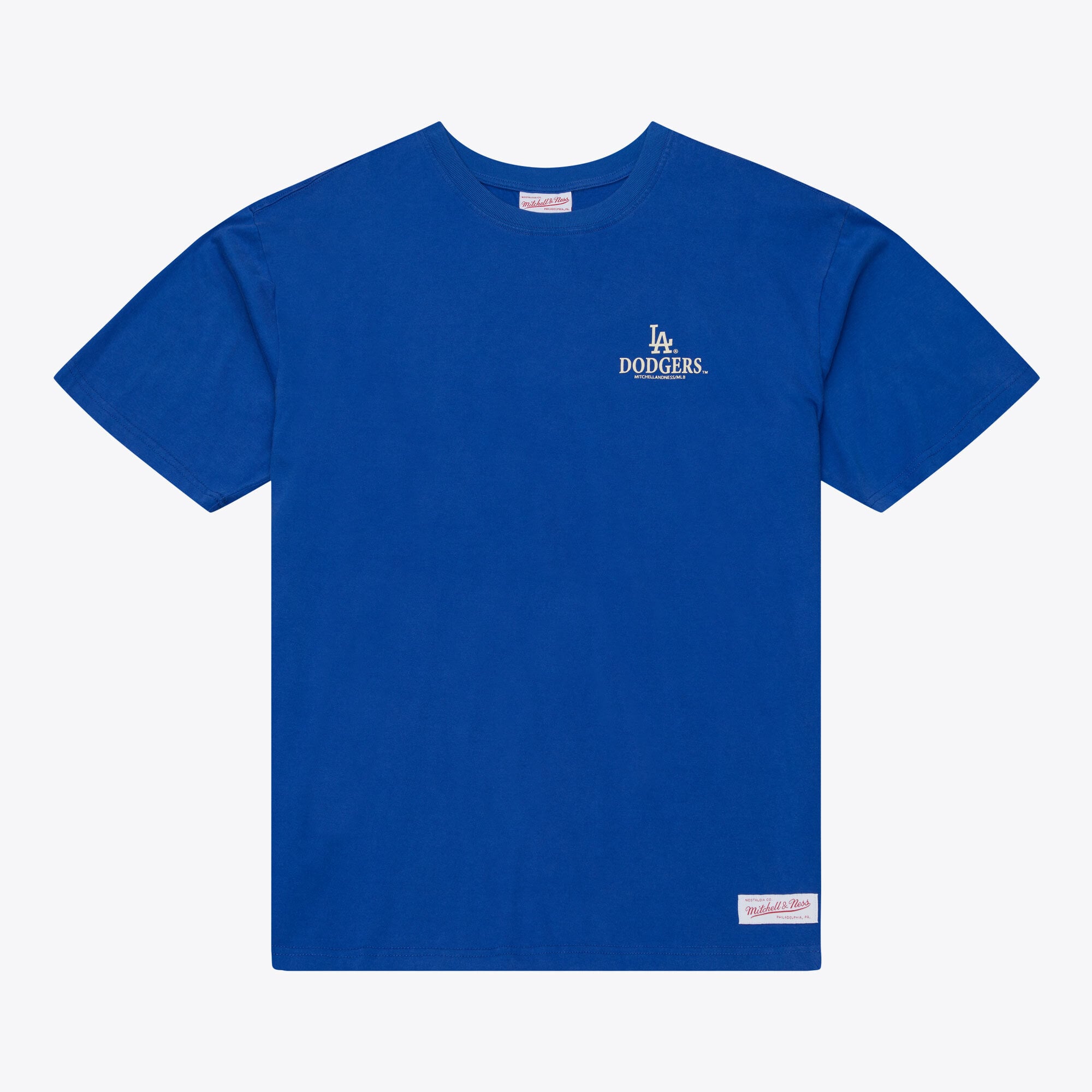 T-shirt da uomo Mitchell & Ness Royal Los Angeles Dodgers Core Essentials