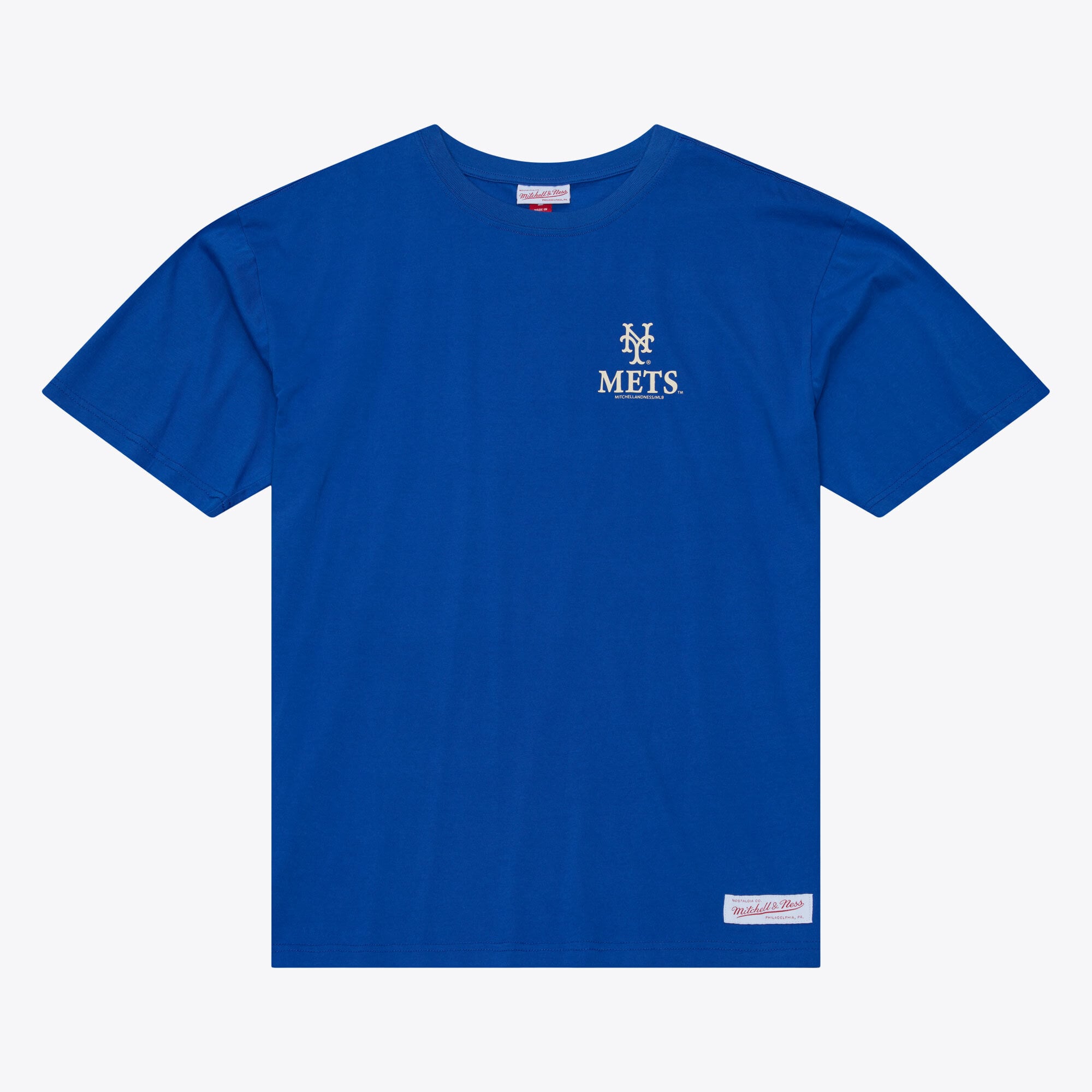T-shirt da uomo Mitchell & Ness Royal New York Mets Core Essentials