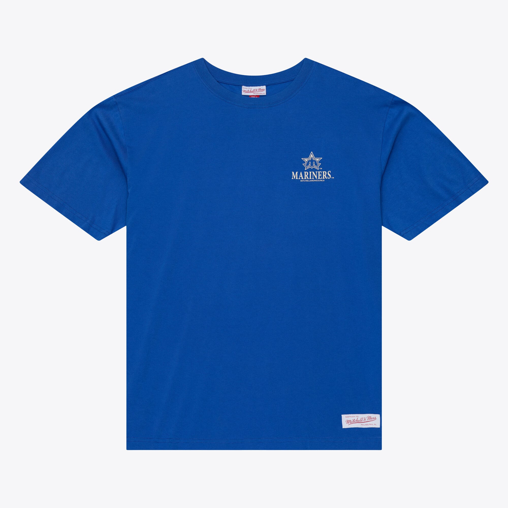 T-shirt da uomo Mitchell & Ness Royal Seattle Mariners Core Essentials