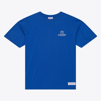 Men's Mitchell & Ness Royal Seattle Mariners Core Essentials T-Shirt