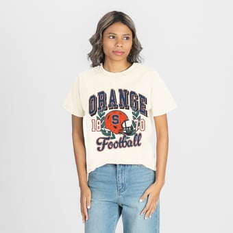 Women's Gameday Couture Natural Syracuse Orange Raised on Victory T-Shirt