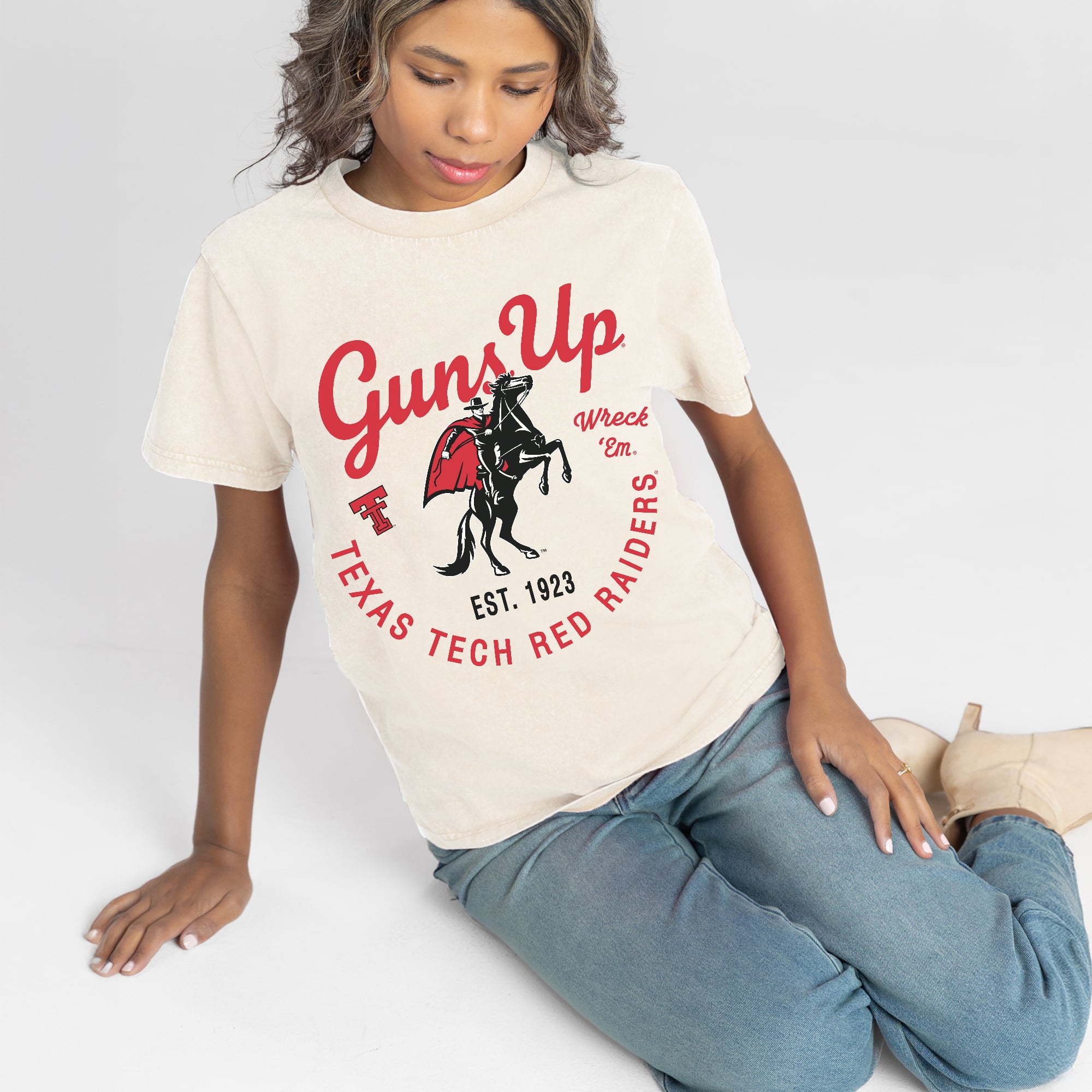 Women's Gameday Couture Natural Texas Tech Red Raiders You Know Our Name T-Shirt