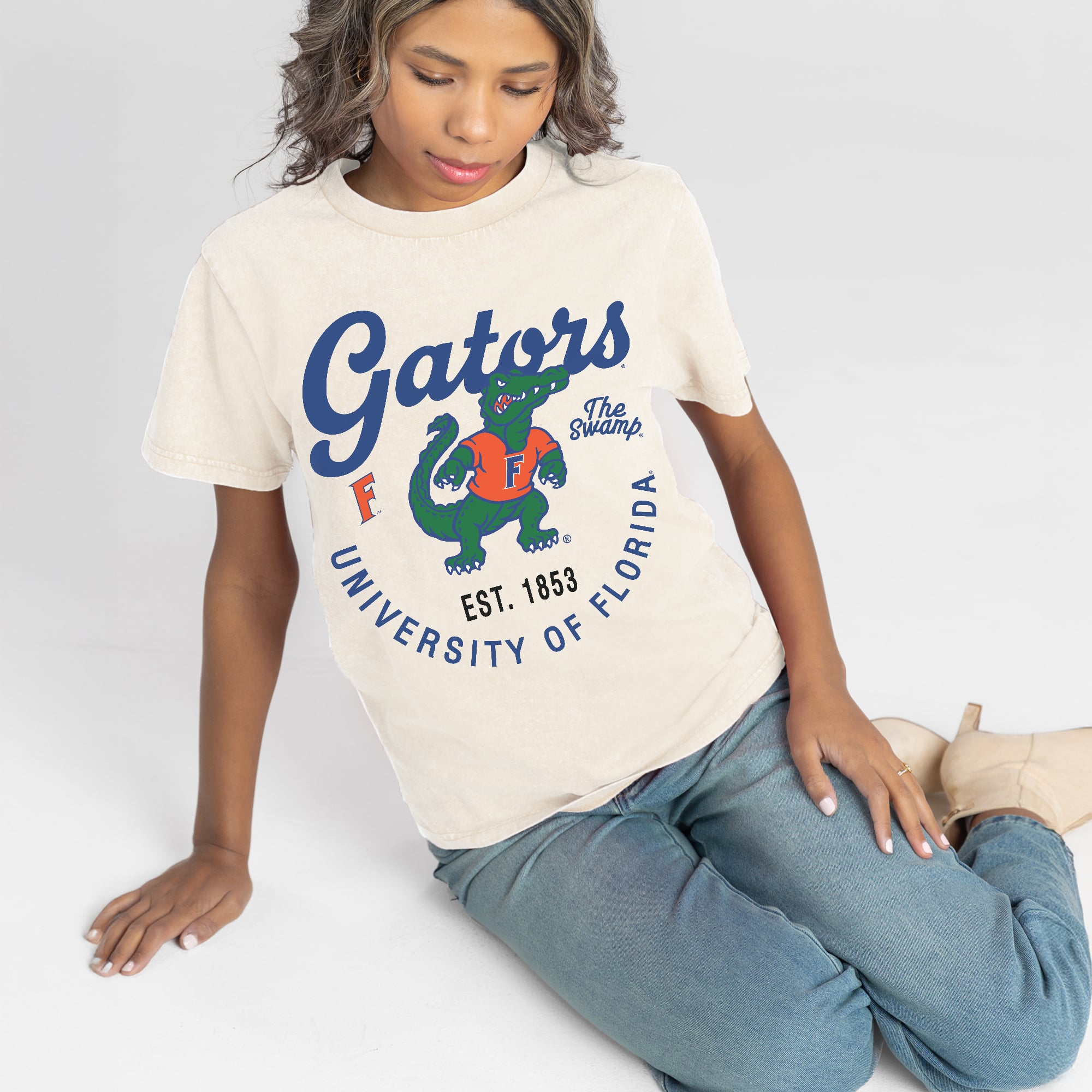 Women's Gameday Couture Natural Florida Gators You Know Our Name T-Shirt