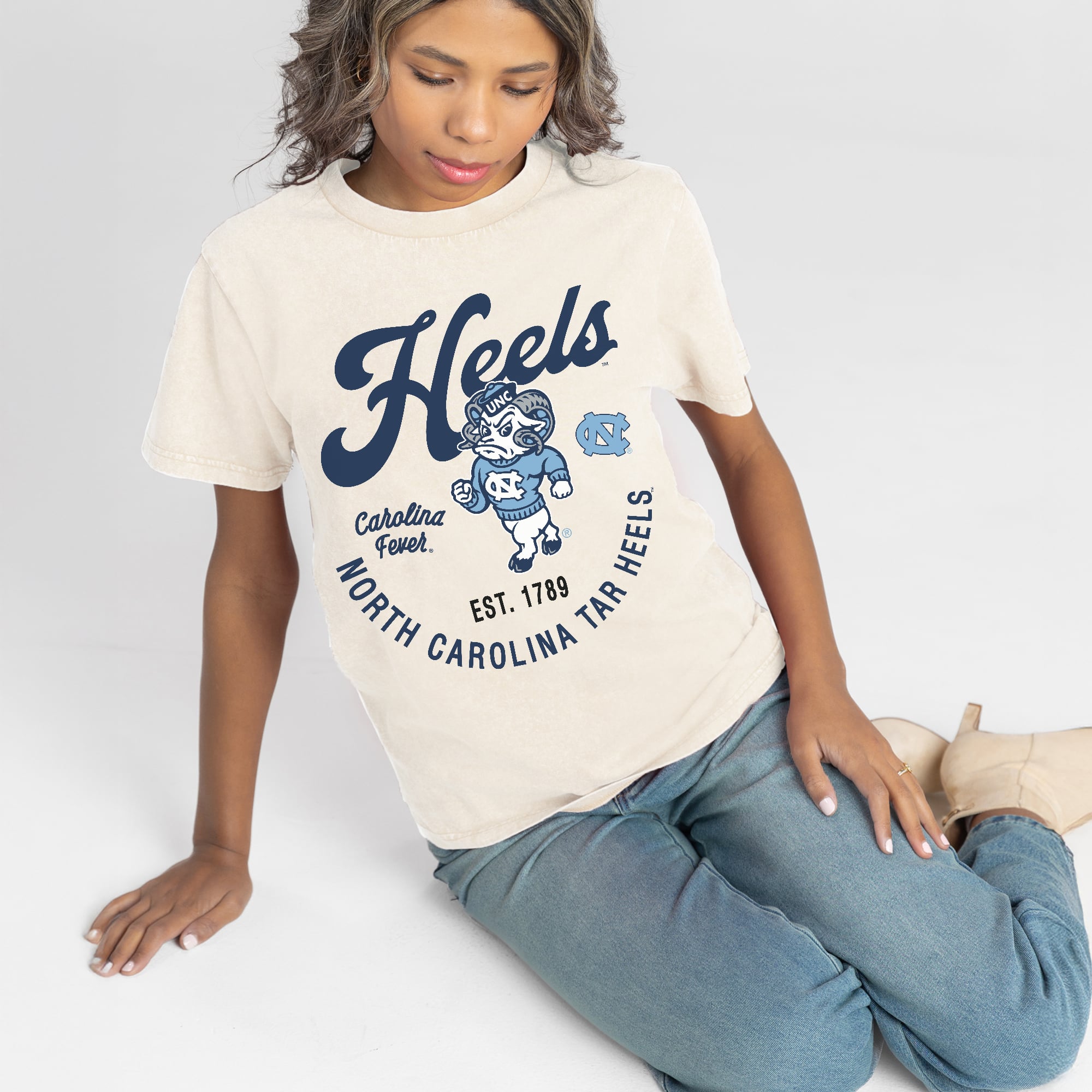Women's Gameday Couture Natural North Carolina Tar Heels You Know Our Name T-Shirt