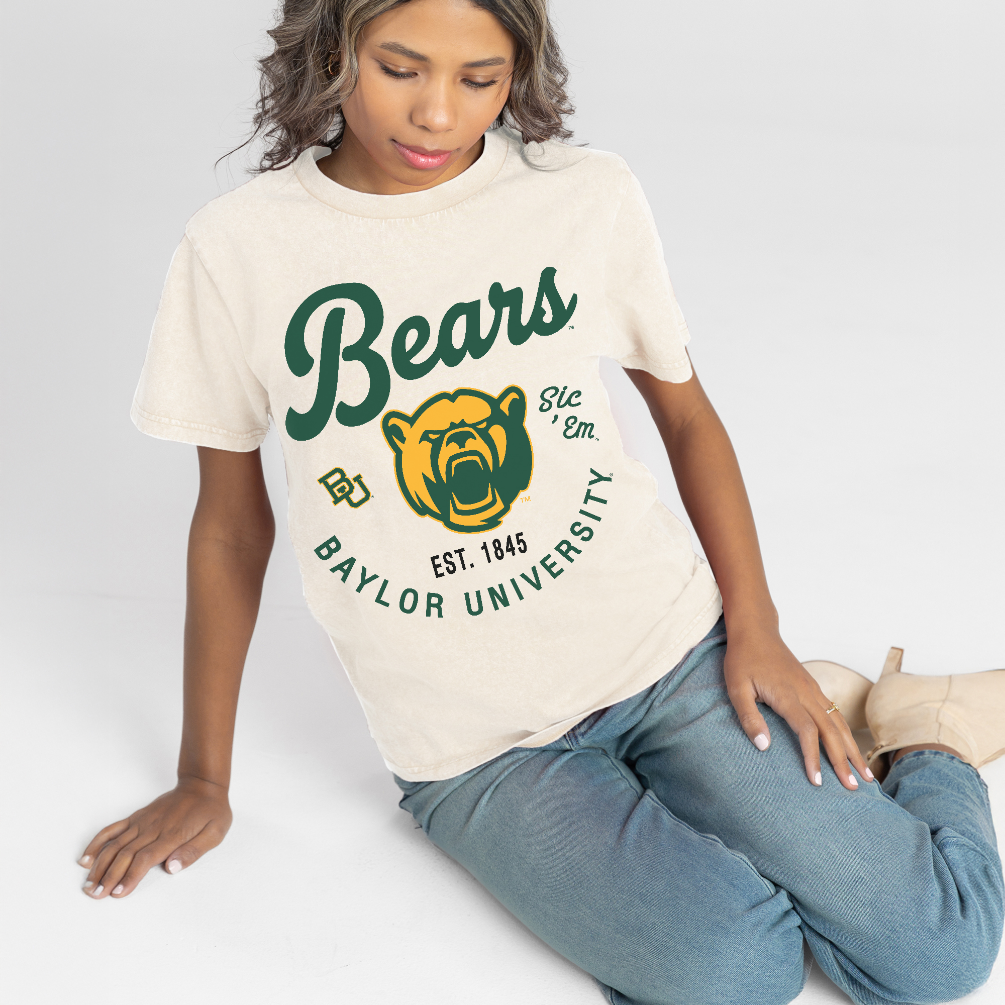 Women's Gameday Couture Natural Baylor Bears You Know Our Name T-Shirt