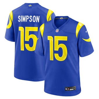 Los Angeles Rams Nike Game Home Jersey - Royal - Ty Simpson - Mens