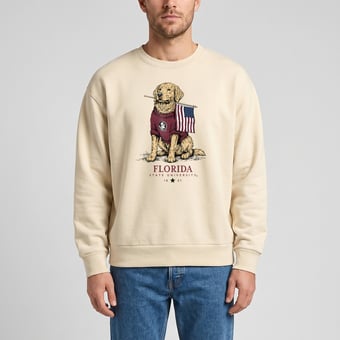 Unisex Uscape Apparel Cream Florida State Seminoles Americana Good Boy Ribbed Premium Sweatshirt