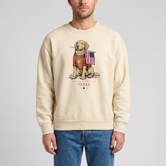 Unisex Uscape Apparel Cream Texas Longhorns Americana Good Boy Ribbed Premium Sweatshirt