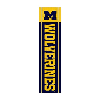Michigan Wolverines 48" Team Name with Logo Leaner