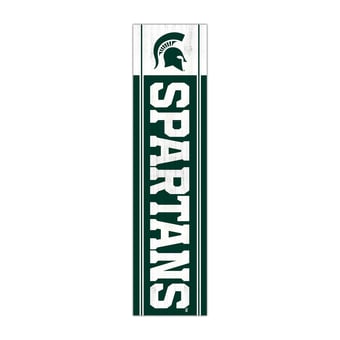 "Michigan State Spartans 48"" Team Name with Logo Leaner"