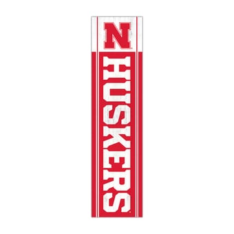 "Nebraska Huskers 48"" Team Name with Logo Leaner"