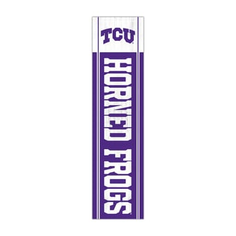 "TCU Horned Frogs 48"" Team Name with Logo Leaner"