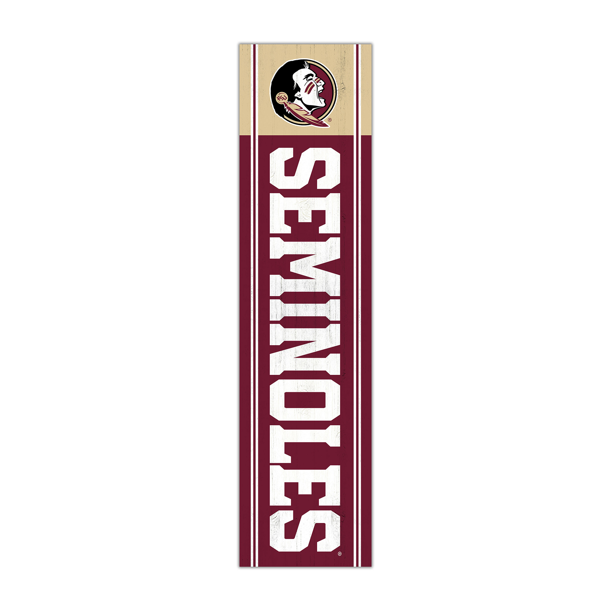 Florida State Seminoles 48" Team Name with Logo Leaner